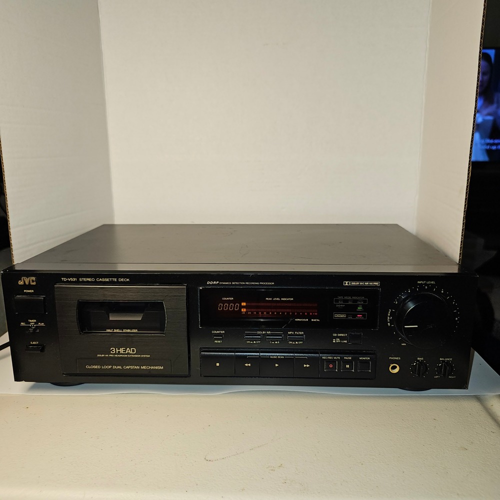 JVC TD-V531 Stereo Cassette 3 Head Closed Loop Dual Capstan Dolby HX Pro Analog